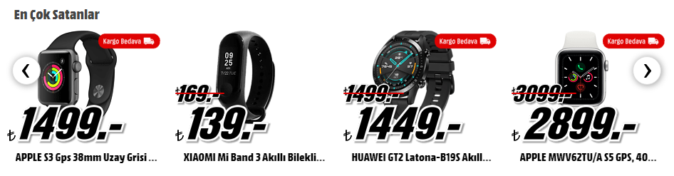 MediaMarkt akıllı saat seçenekleri
